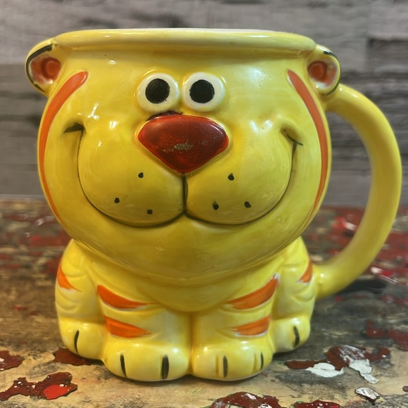 Vintage Holt-Howard 1973 Smiling Tiger Cup Mug - Picture 2 of 13